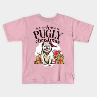 Weihnachts mops Kids T-Shirt